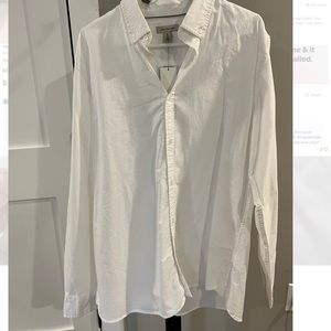 Calvin Klein NWT white button down shirt